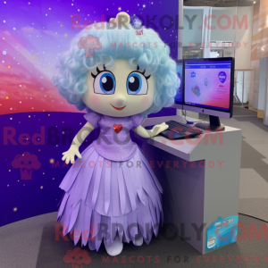 Lavendel Computer mascotte...