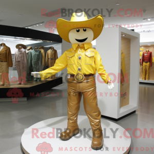 Máscara de Cowboy Dourado...