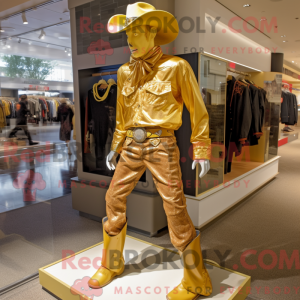 Máscara de Cowboy Dourado...