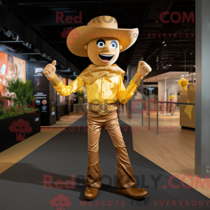 Máscara de Cowboy Dourado...