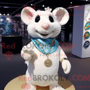 Cream Rat maskotdraktfigur...