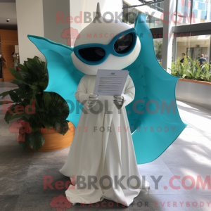 Postava maskota Teal Manta...