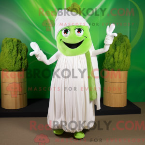 Hvid selleri maskot kostume...