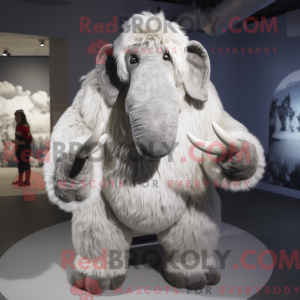 Sølv Mammoth maskot drakt...