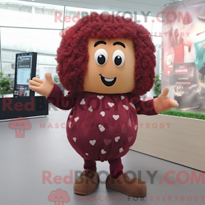 Maroon Potato maskot drakt...