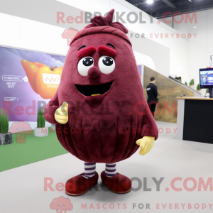 Maroon kartoffel maskot...