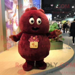 Maroon Potato maskot drakt...