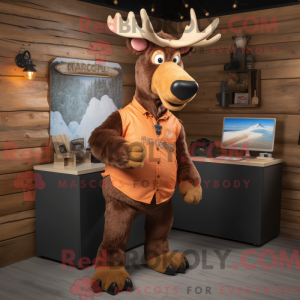 Rust Moose-maskotdraktfigur...