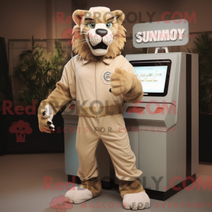 Disfraz de mascota Smilodon...