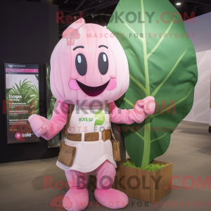 Pink Beanstalk maskot...