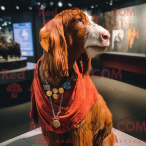 Rust Boer Goat Maskottchen...