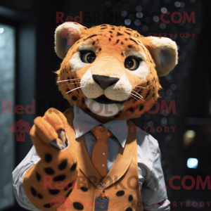 Rust Cheetah maskot kostume...