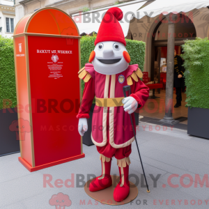 Rød Swiss Guard máscara de...