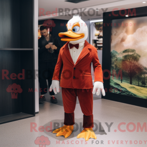 Rust Muscovy Duck mascot...