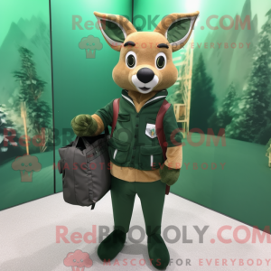 Waldgrünes Reh Maskottchen...
