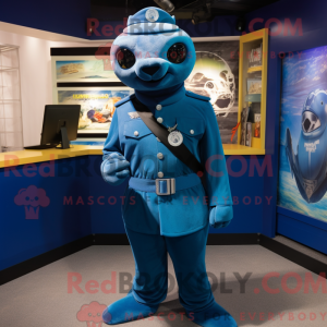 Maskotka Cyan Navy Seal w...