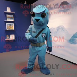 Disfraz de mascota Cyan...