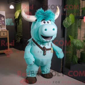 Postava maskota Cyan Yak...