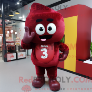 Fantasia de mascote de doce marrom com camiseta e luvas sem dedos - Mascotes de doces - REBROKO_225072 - RedBrokoly.com