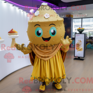 Gold Cupcake-maskotkostyme...