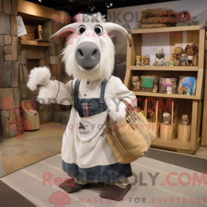 Gray Boer Goat mascot...