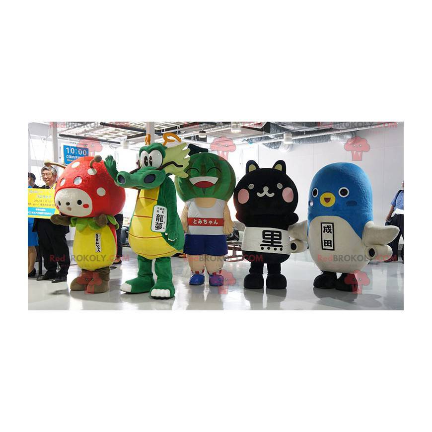 4 mascottes japonaises de jeu vidéo de mangas - Redbrokoly.com
