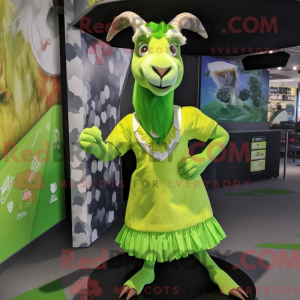 Postava maskota Lime Green...