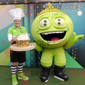 Lime Green Cupcake mascot...