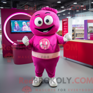 Magenta Donut maskot...