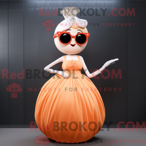 Peach Onion mascot costume...