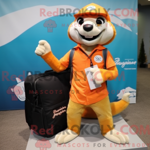 Orange Ferret mascot...