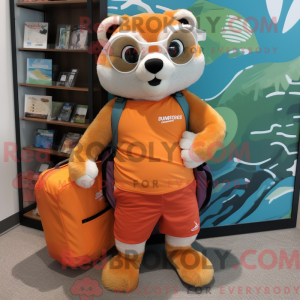 Orange Ferret mascot...