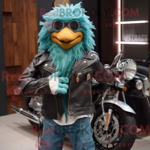 Teal Fried Chicken mascot...