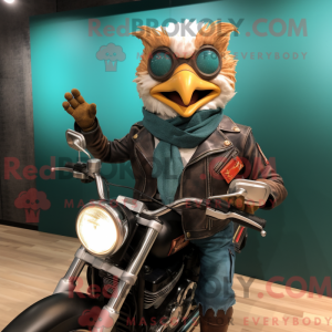 Teal Fried Chicken maskot...