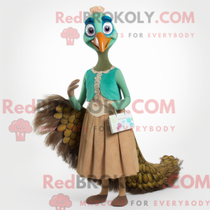 Máscara Tan Peacock com...