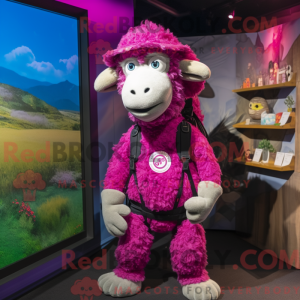 Disfraz de mascota Magenta...