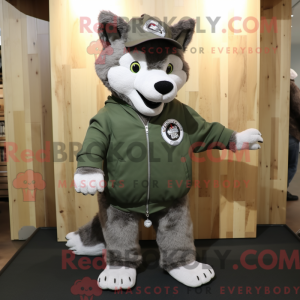 Olive Say Wolf maskot...