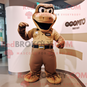 Brun Anaconda maskot...