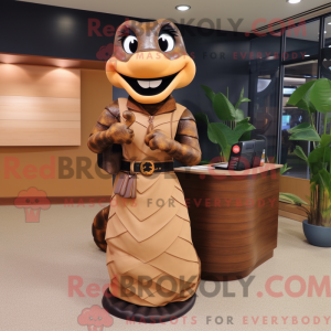 Brun Anaconda maskot...