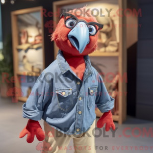 Maskottchenkostüm Rote Möwe...