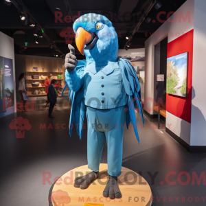 Sky Blue Macaw mascotte...
