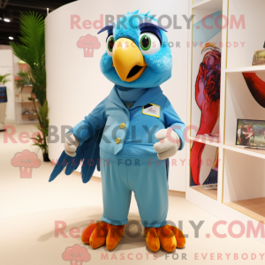 Sky Blue Macaw mascotte...
