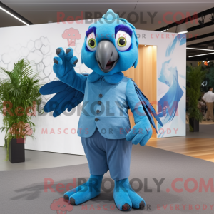 Sky Blue Macaw mascotte...