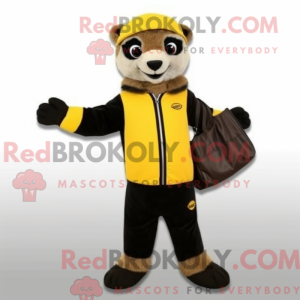 Máscara preta Meerkat com...