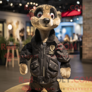 Black Meerkat mascot...
