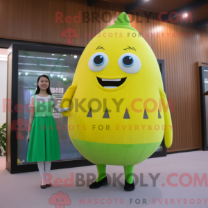 Citrongul vandmelon maskot...