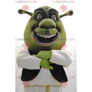 Shrek mascote famoso personagem de desenho animado verde -