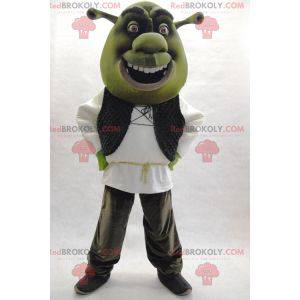 Shrek mascote famoso personagem de desenho animado verde -