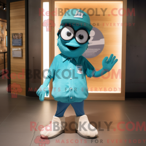 Turquoise Aglet mascot...