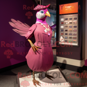 Disfraz de mascota Magenta...